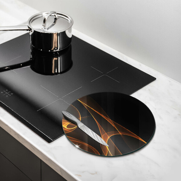 Skleněná deska do kuchyně Abstraktní linie