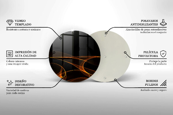 Skleněná deska do kuchyně Abstraktní linie