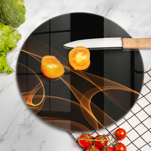 Skleněná deska do kuchyně Abstraktní linie