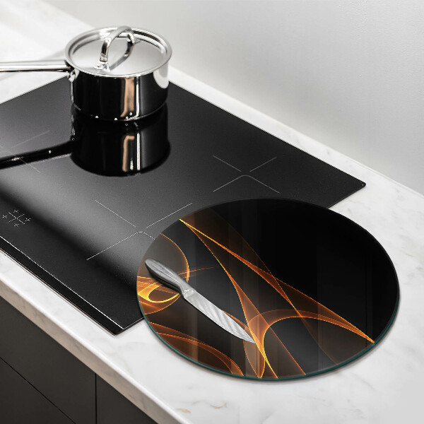 Skleněná deska do kuchyně Abstraktní linie