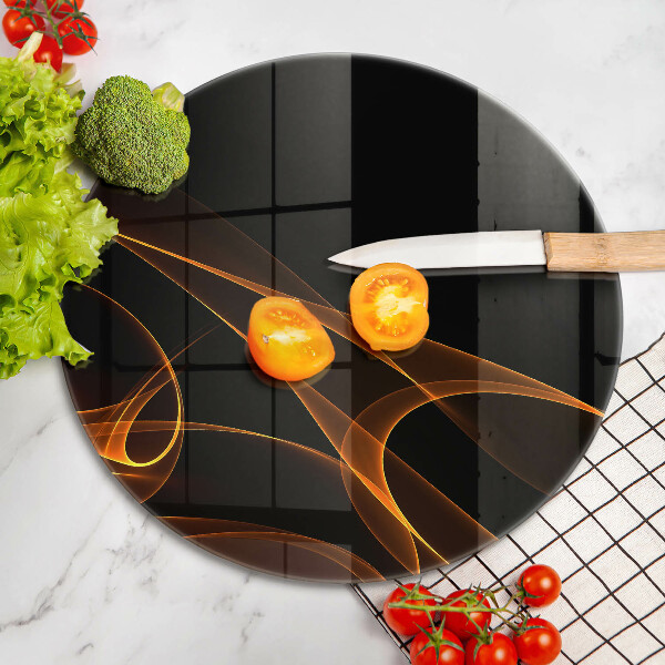 Skleněná deska do kuchyně Abstraktní linie