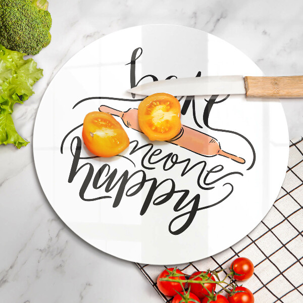 Skleněná deska do kuchyně Bake someone happy