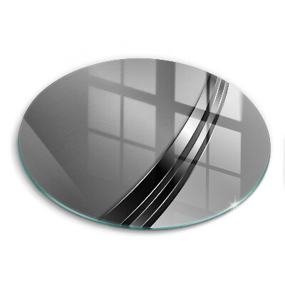 Skleněná deska do kuchyně Kovová abstrakce