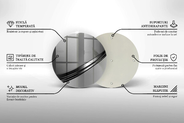 Skleněná deska do kuchyně Kovová abstrakce