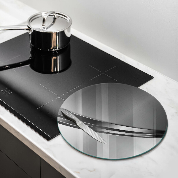 Skleněná deska do kuchyně Kovová abstrakce