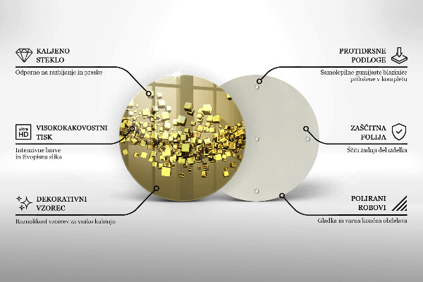 Skleněná deska do kuchyně Abstraktní 3d geometrie
