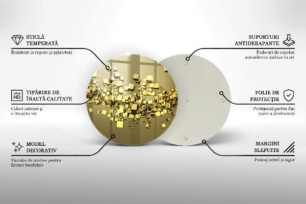 Skleněná deska do kuchyně Abstraktní 3d geometrie