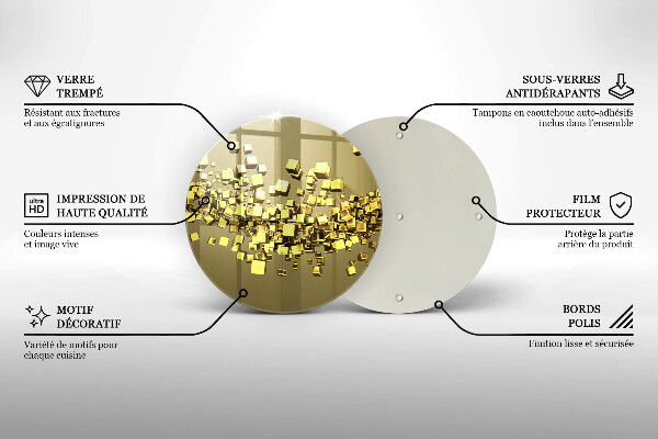 Skleněná deska do kuchyně Abstraktní 3d geometrie