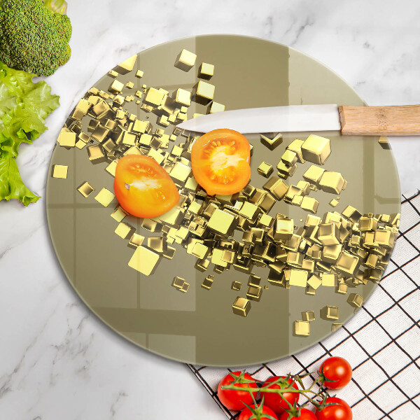 Skleněná deska do kuchyně Abstraktní 3d geometrie