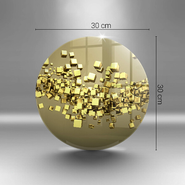 Skleněná deska do kuchyně Abstraktní 3d geometrie