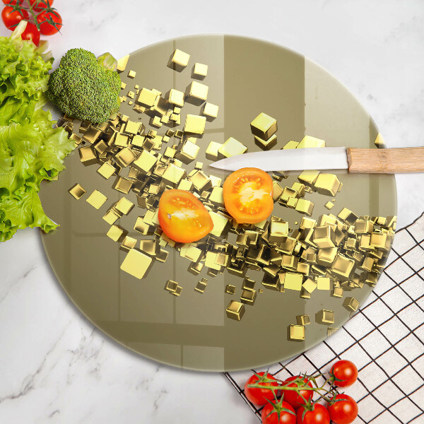 Skleněná deska do kuchyně Abstraktní 3d geometrie