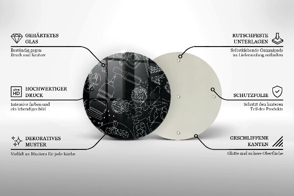 Skleněná deska do kuchyně Kuchyňské doplňky