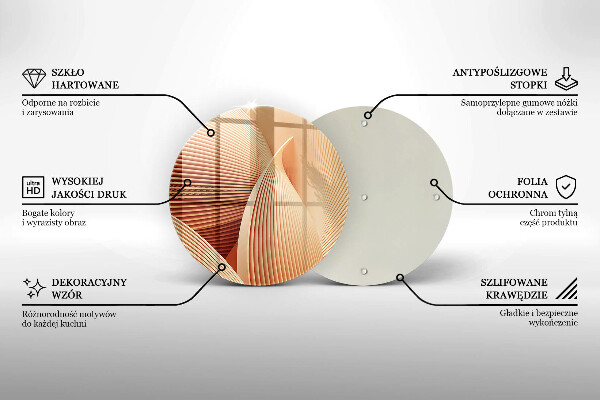 Skleněná deska do kuchyně Moderní kompozice
