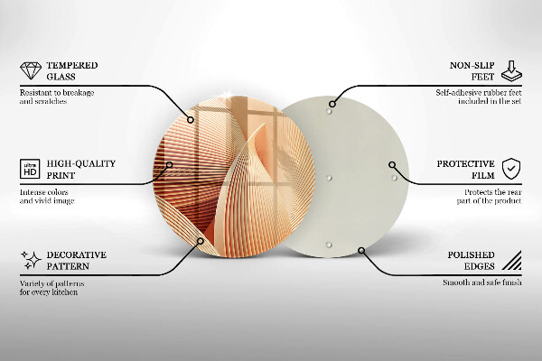 Skleněná deska do kuchyně Moderní kompozice