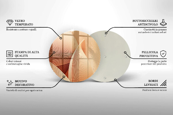 Skleněná deska do kuchyně Moderní kompozice