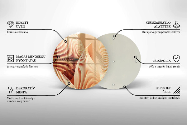 Skleněná deska do kuchyně Moderní kompozice