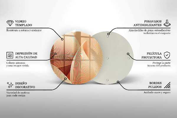 Skleněná deska do kuchyně Moderní kompozice
