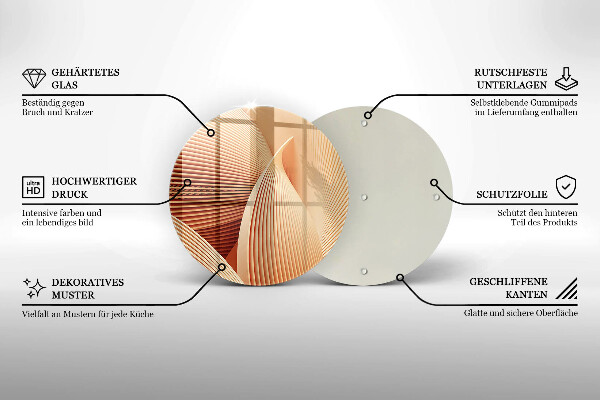 Skleněná deska do kuchyně Moderní kompozice