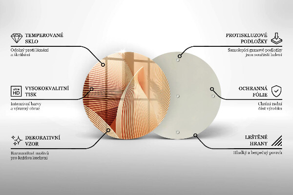 Skleněná deska do kuchyně Moderní kompozice