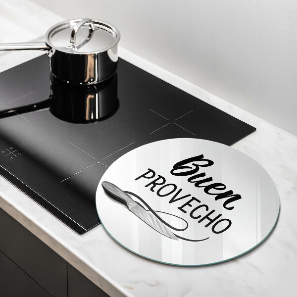 Skleněná deska do kuchyně Buen provecho