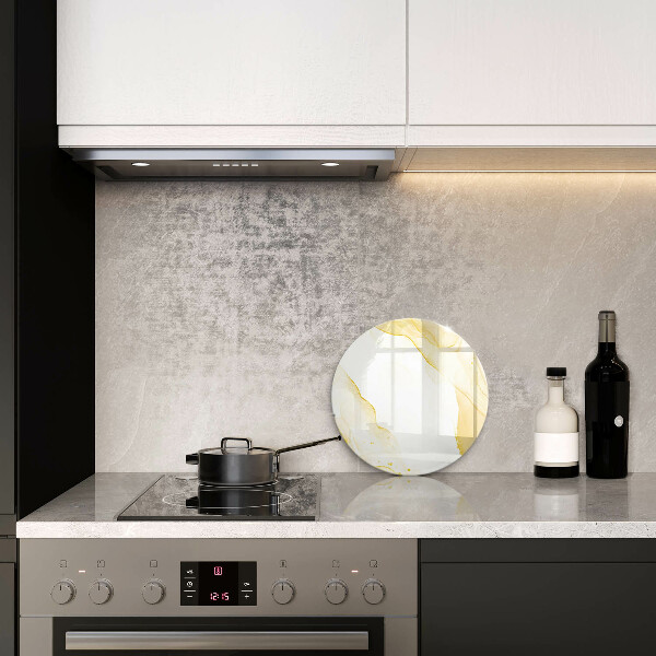 Skleněná deska do kuchyně Zlatá abstrakce