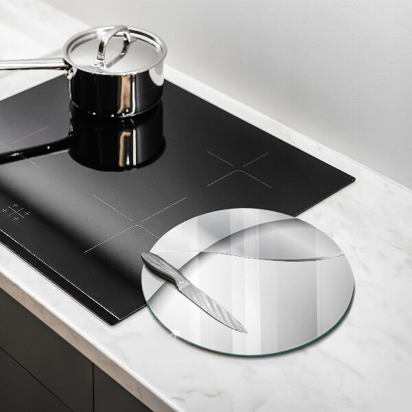 Skleněná deska do kuchyně Stříbrná kovová abstrakce