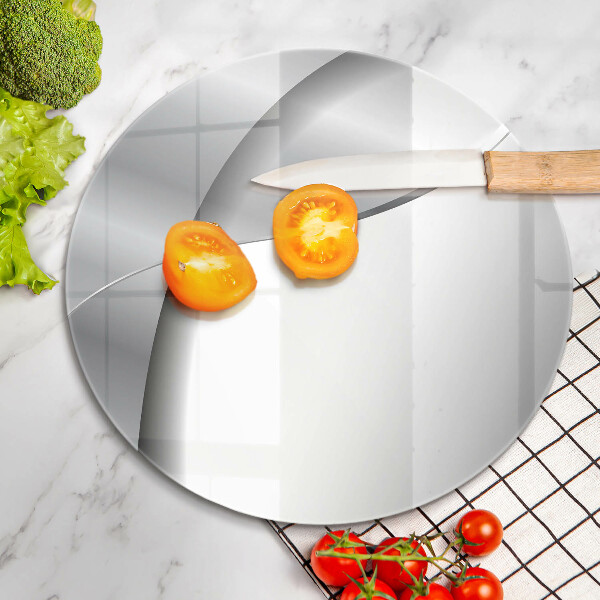 Skleněná deska do kuchyně Stříbrná kovová abstrakce