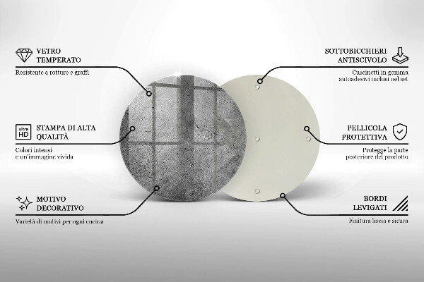 Skleněná deska do kuchyně Textura betonového kamene