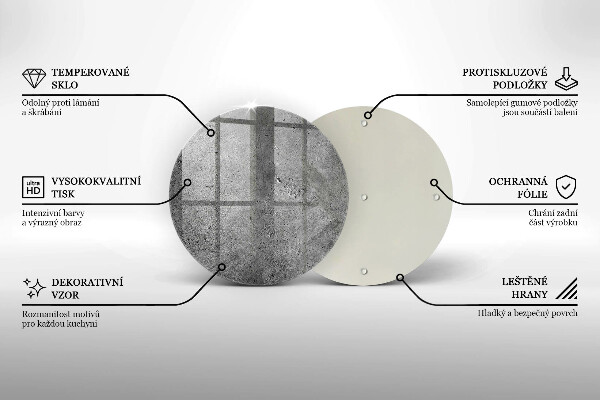 Skleněná deska do kuchyně Textura betonového kamene