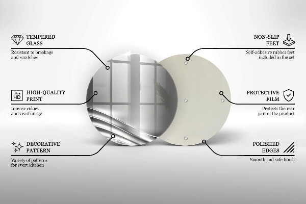 Skleněná deska do kuchyně Kovová konstrukce