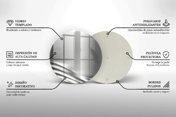 Skleněná deska do kuchyně Kovová konstrukce