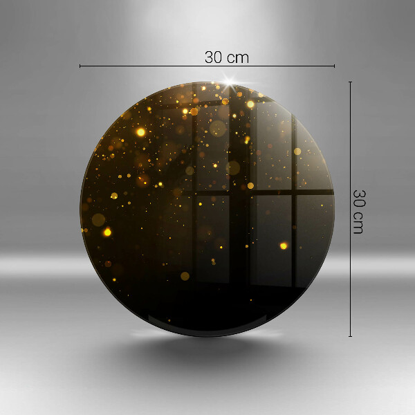 Skleněná deska do kuchyně Zlaté třpytky