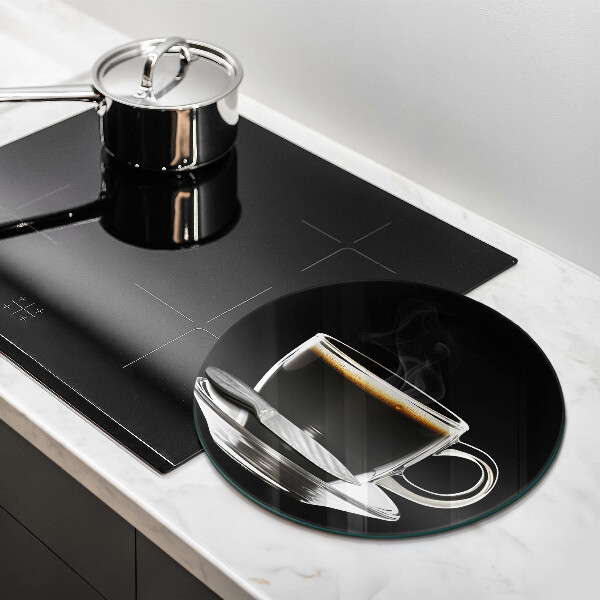 Skleněná deska do kuchyně Sklenice horké kávy