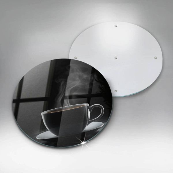 Skleněná deska do kuchyně Horký šálek kávy