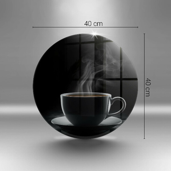 Skleněná deska do kuchyně Horký šálek kávy