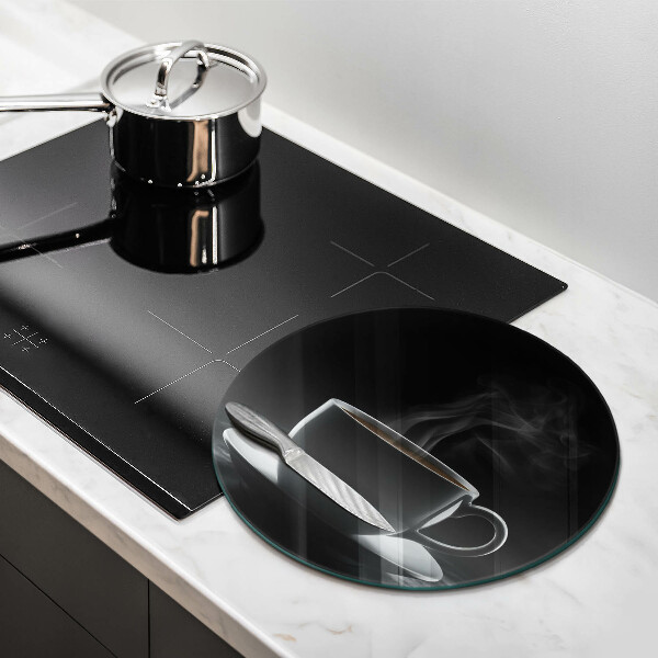 Skleněná deska do kuchyně Horký šálek kávy