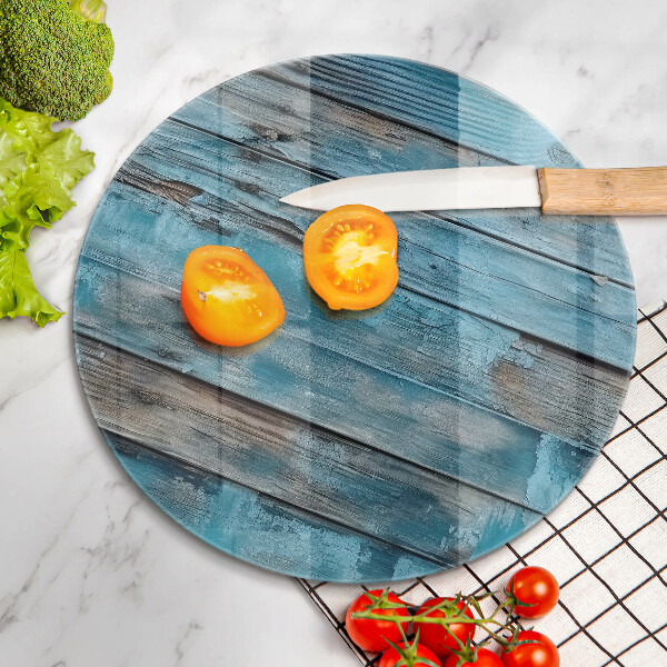 Skleněná deska do kuchyně Modré staré desky