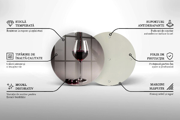 Skleněná deska do kuchyně Sklo a hrozny