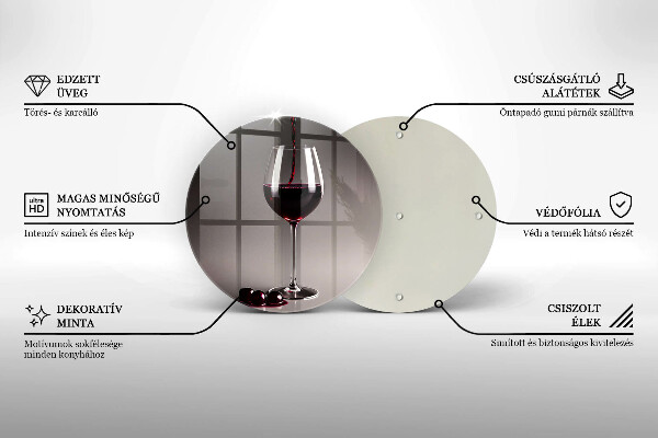 Skleněná deska do kuchyně Sklo a hrozny