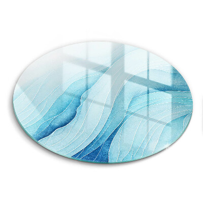 Skleněná deska do kuchyně Abstraktní vlny