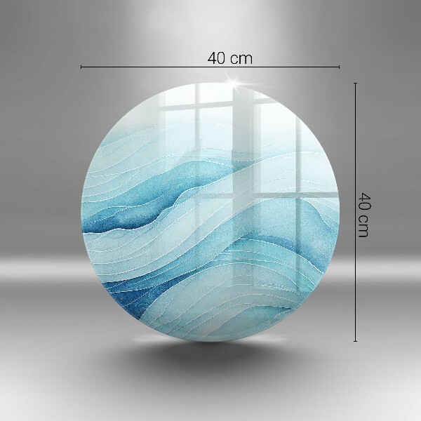 Skleněná deska do kuchyně Abstraktní vlny