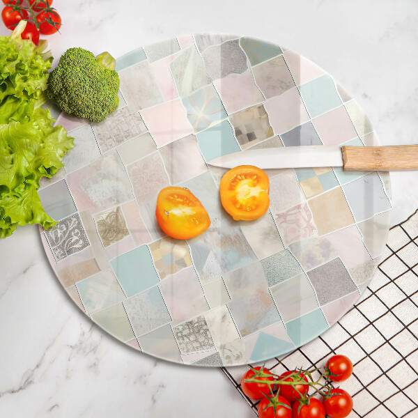 Skleněná deska do kuchyně Pastelové složení