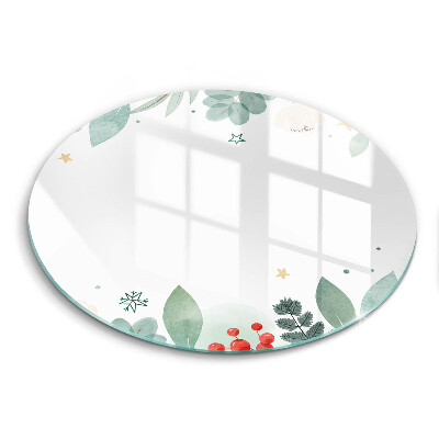 Skleněná deska do kuchyně Akvarel listy