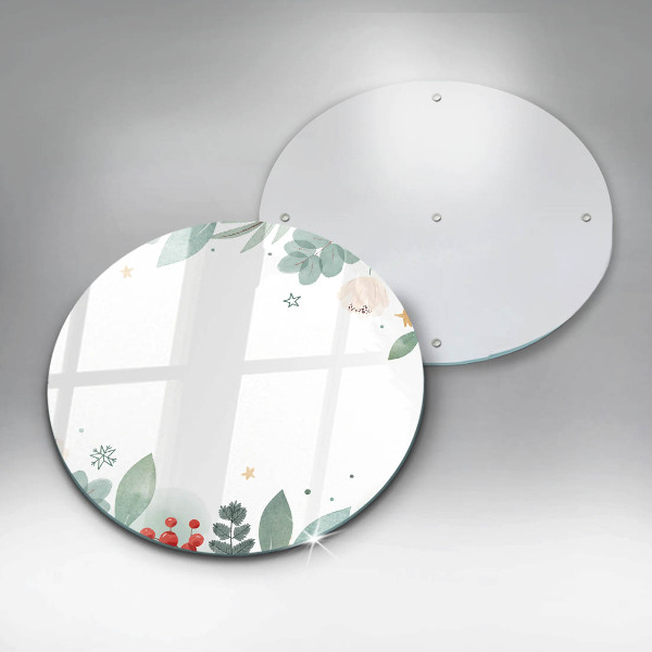 Skleněná deska do kuchyně Akvarel listy