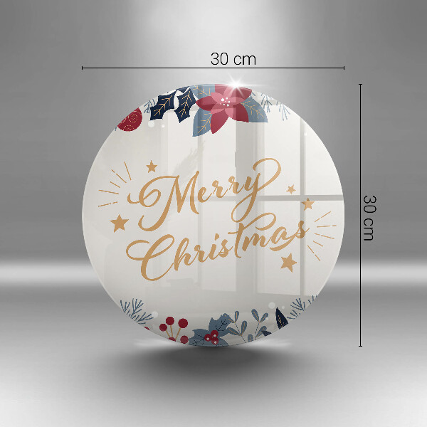 Skleněná deska do kuchyně Merry christmas