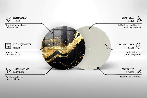 Skleněná deska do kuchyně Elegantní abstrakce