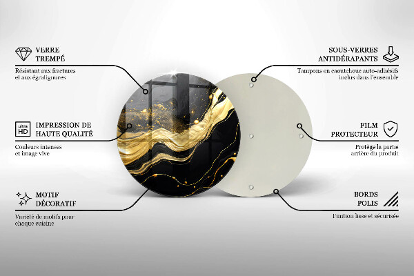 Skleněná deska do kuchyně Elegantní abstrakce