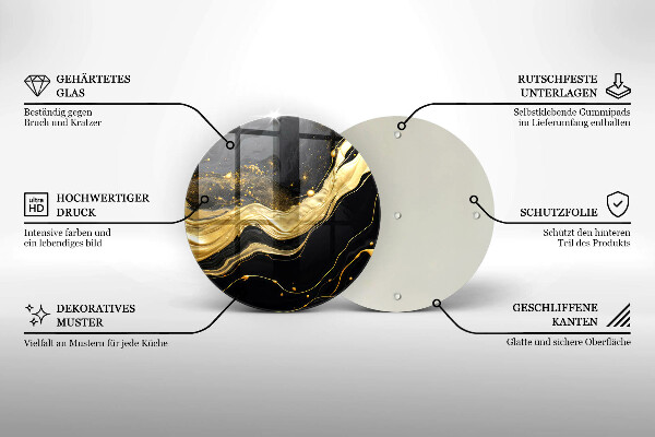 Skleněná deska do kuchyně Elegantní abstrakce