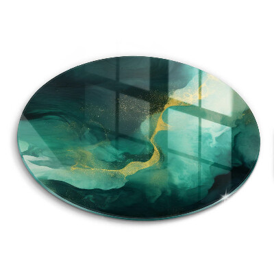 Skleněná deska do kuchyně Láhev zelená