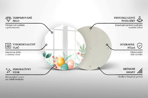 Skleněná deska do kuchyně Velikonoční vajíčka